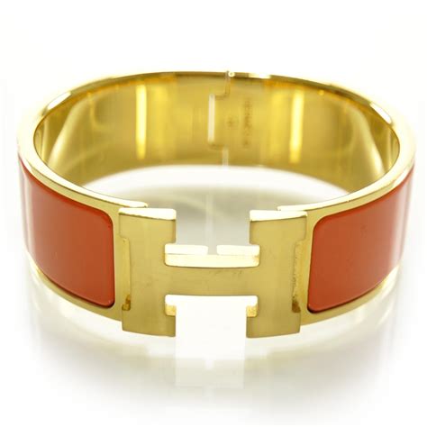 hermes h bangle gm|hermes wide enamel bangle.